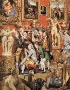 ZOFFANY  Johann The Tribuna of the Uffizi (detail) oil